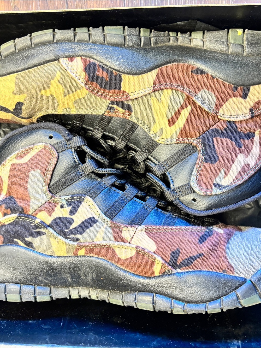 Jordan 10 camo woodland sz 10.5